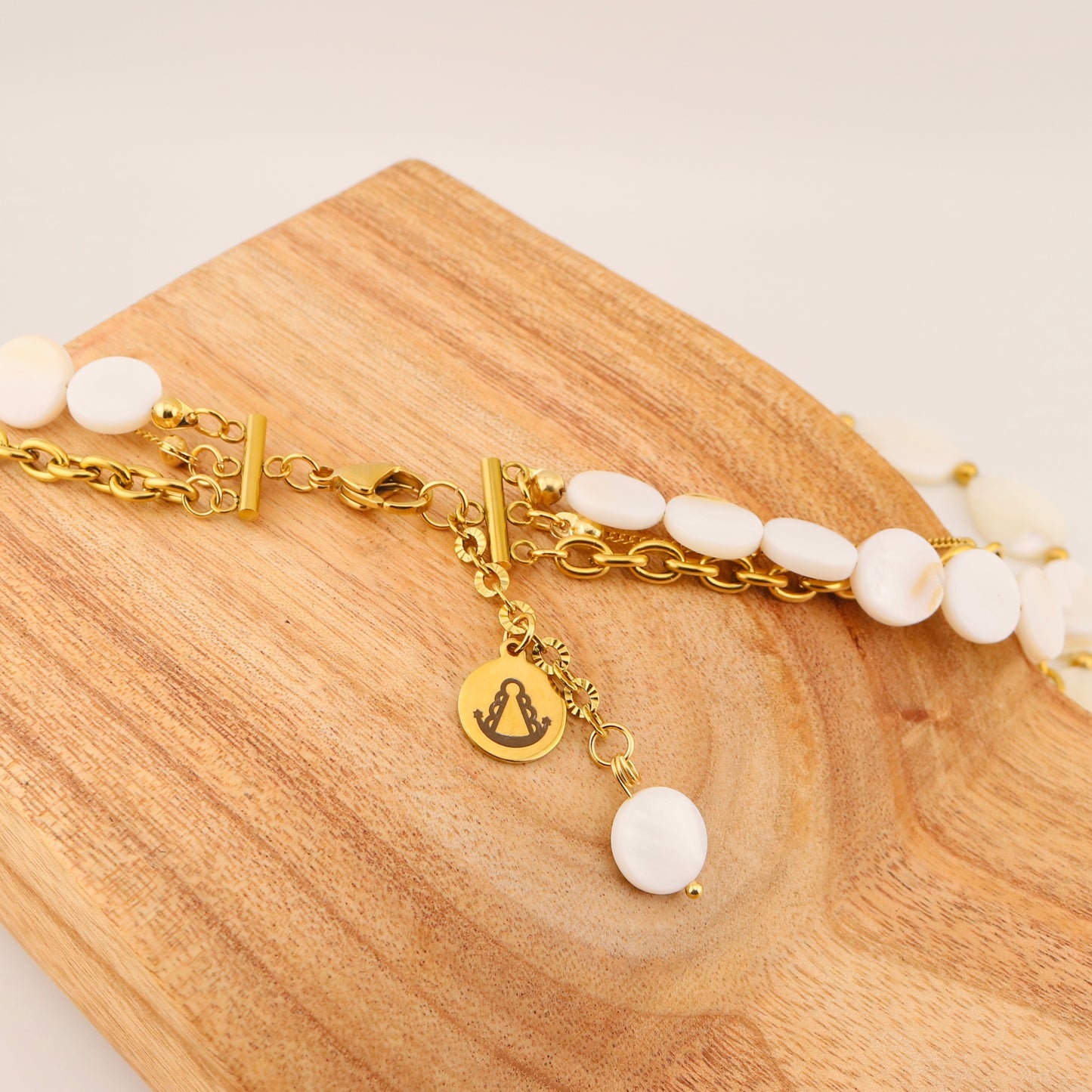 Collar Triple Nácar