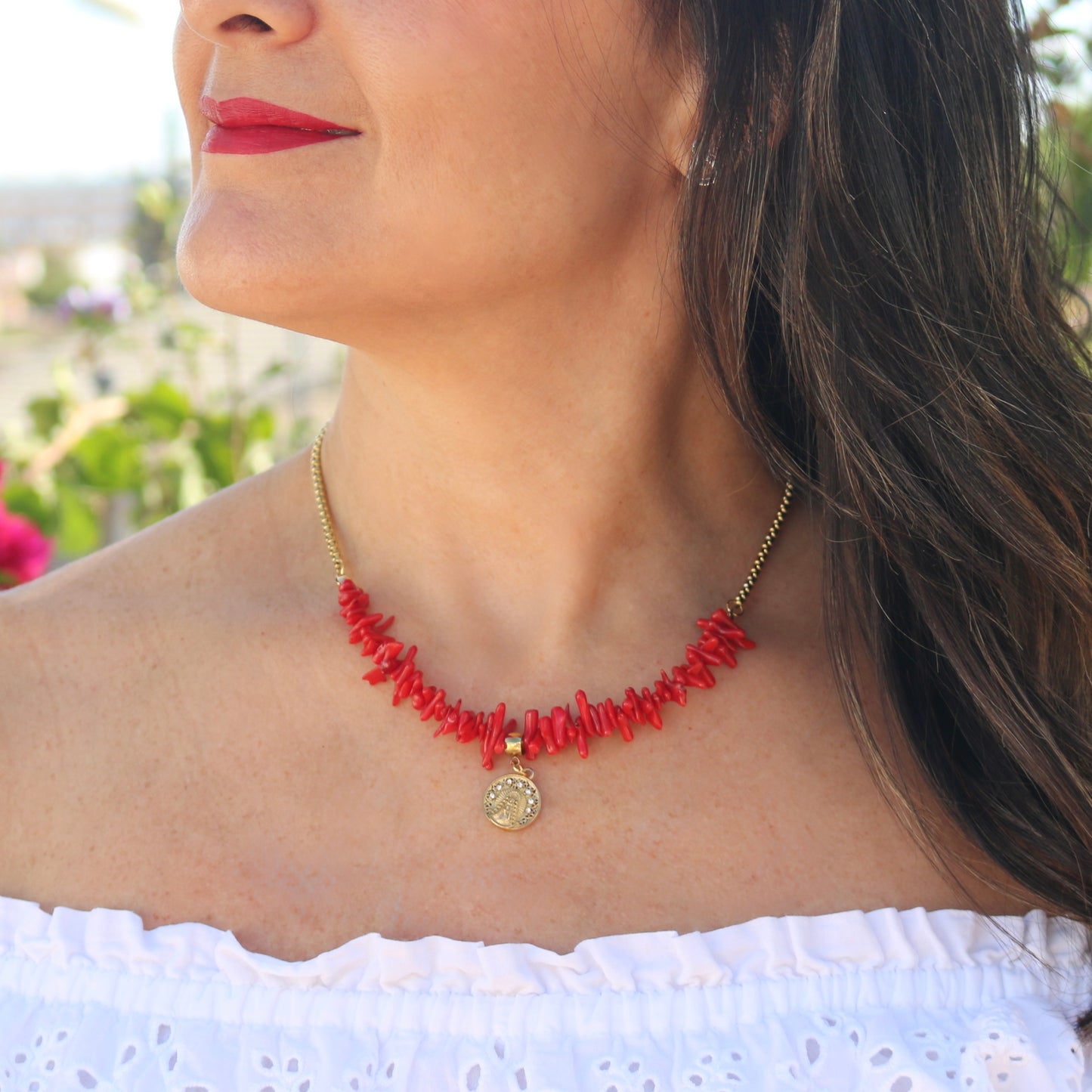 Collar Coral Rociero