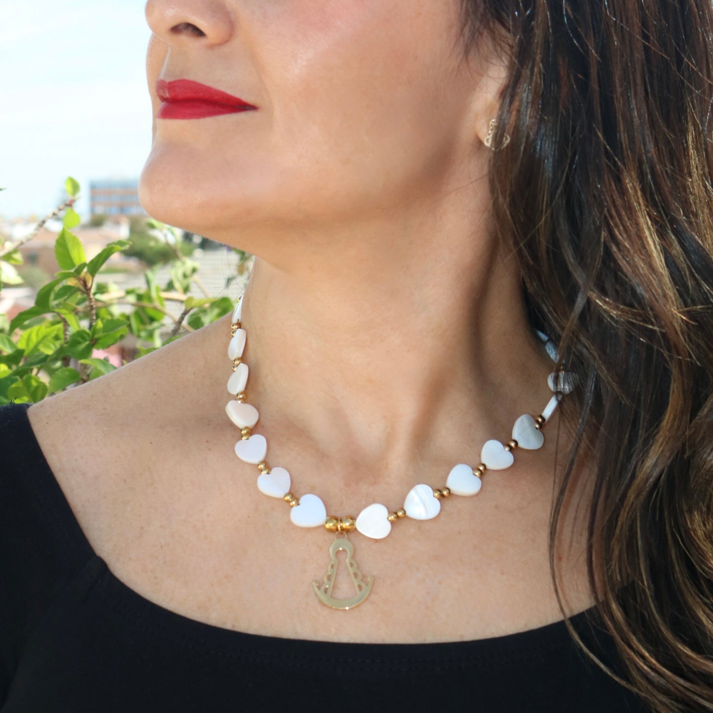 Collar Corazón Rociero