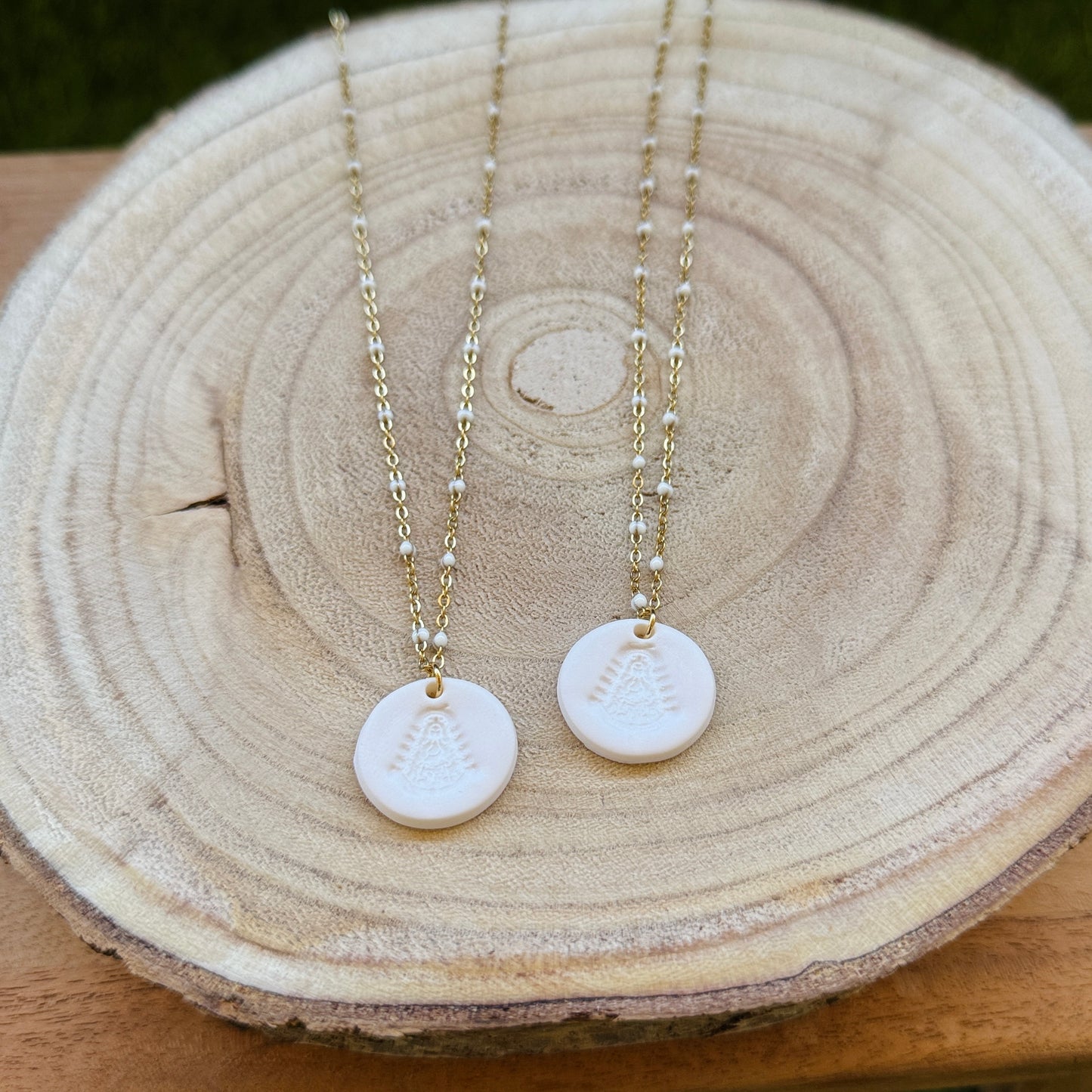 Collar Acero Blanco