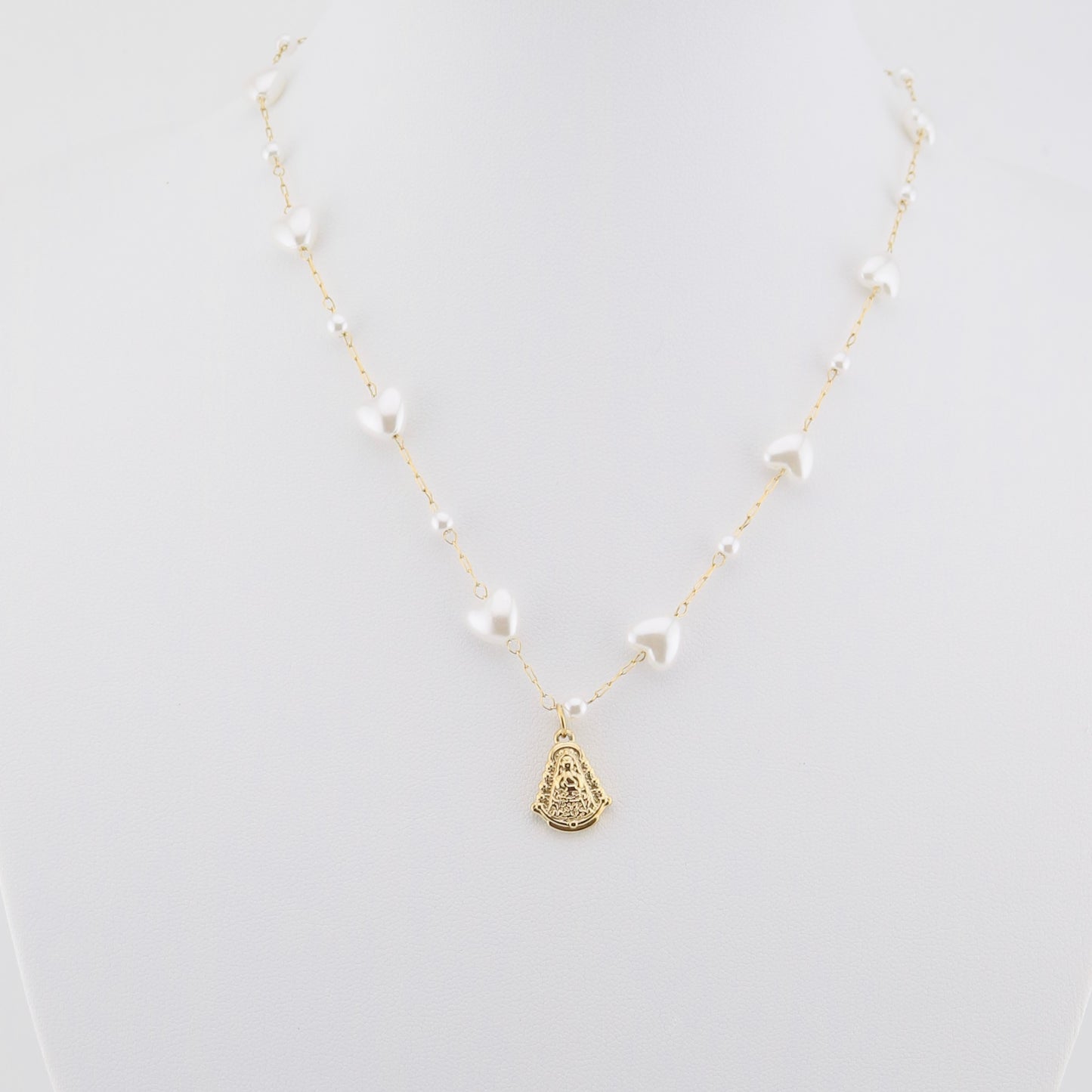 Collar Corazón de perlas