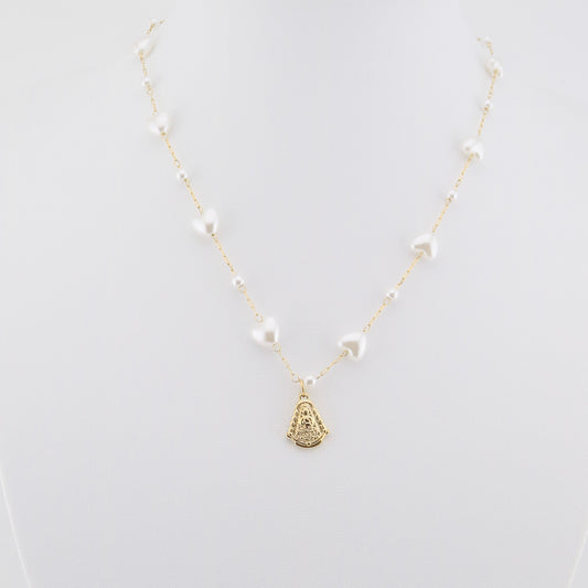 Collar Corazón de perlas