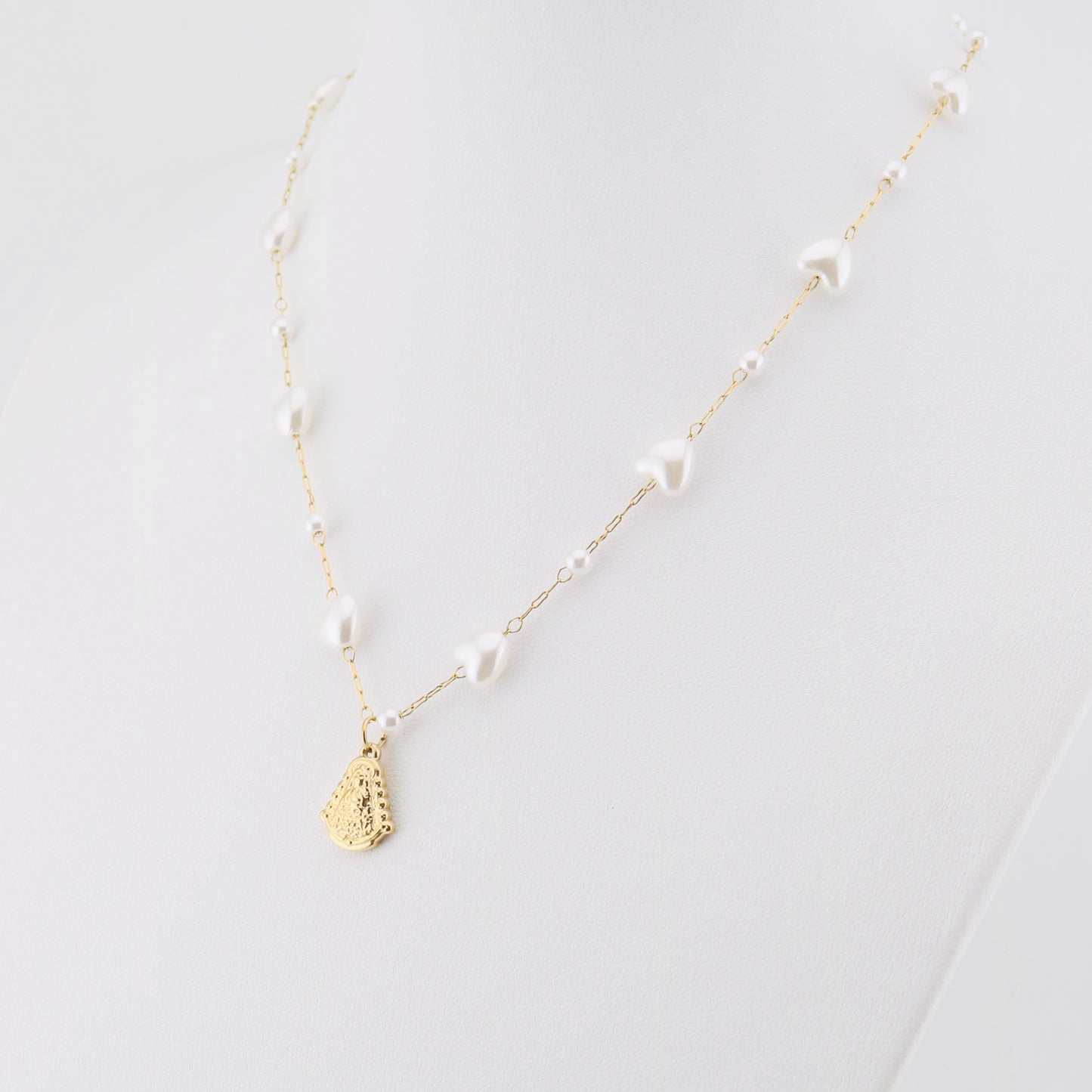 Collar Corazón de perlas
