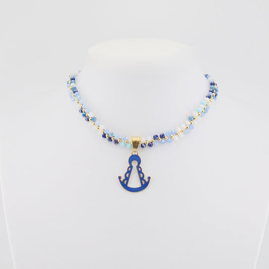 Collar Cielo rociero
