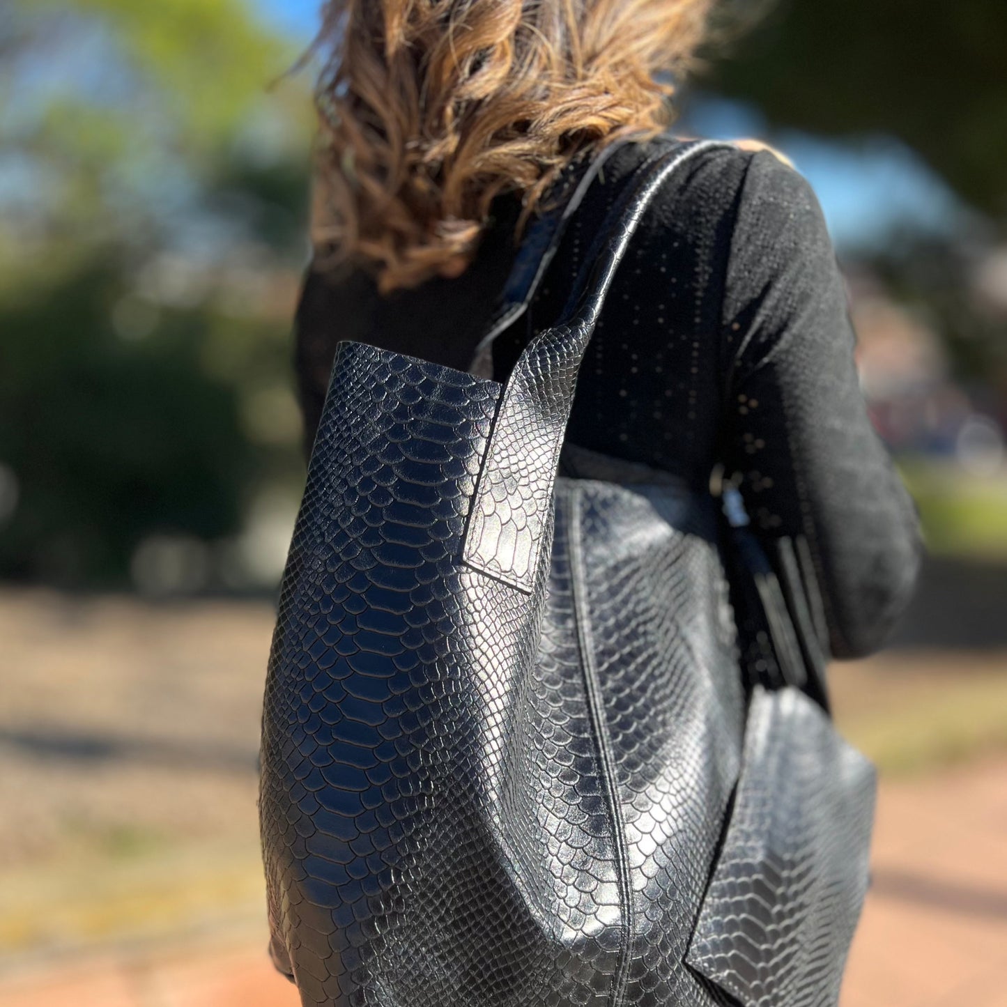 Bolso shopper Escamas