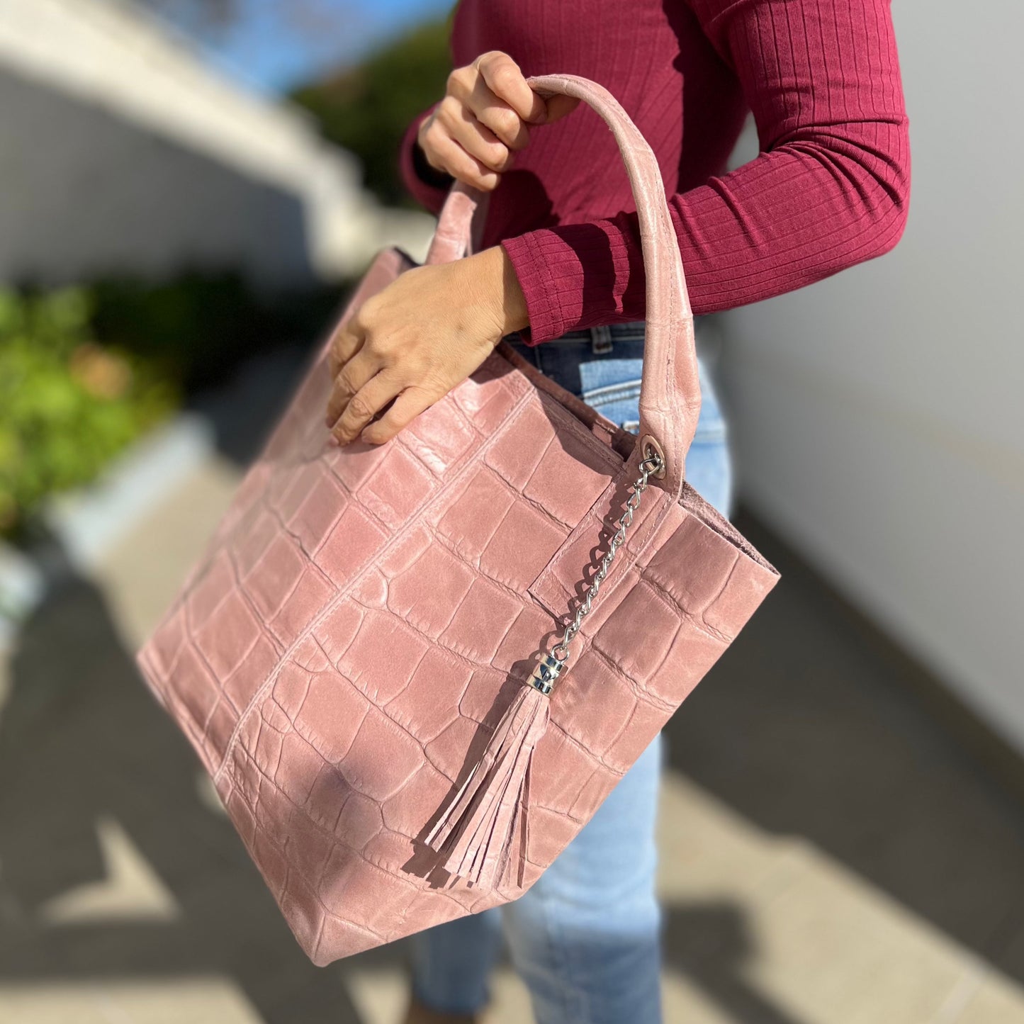 Bolso shopper Rosa