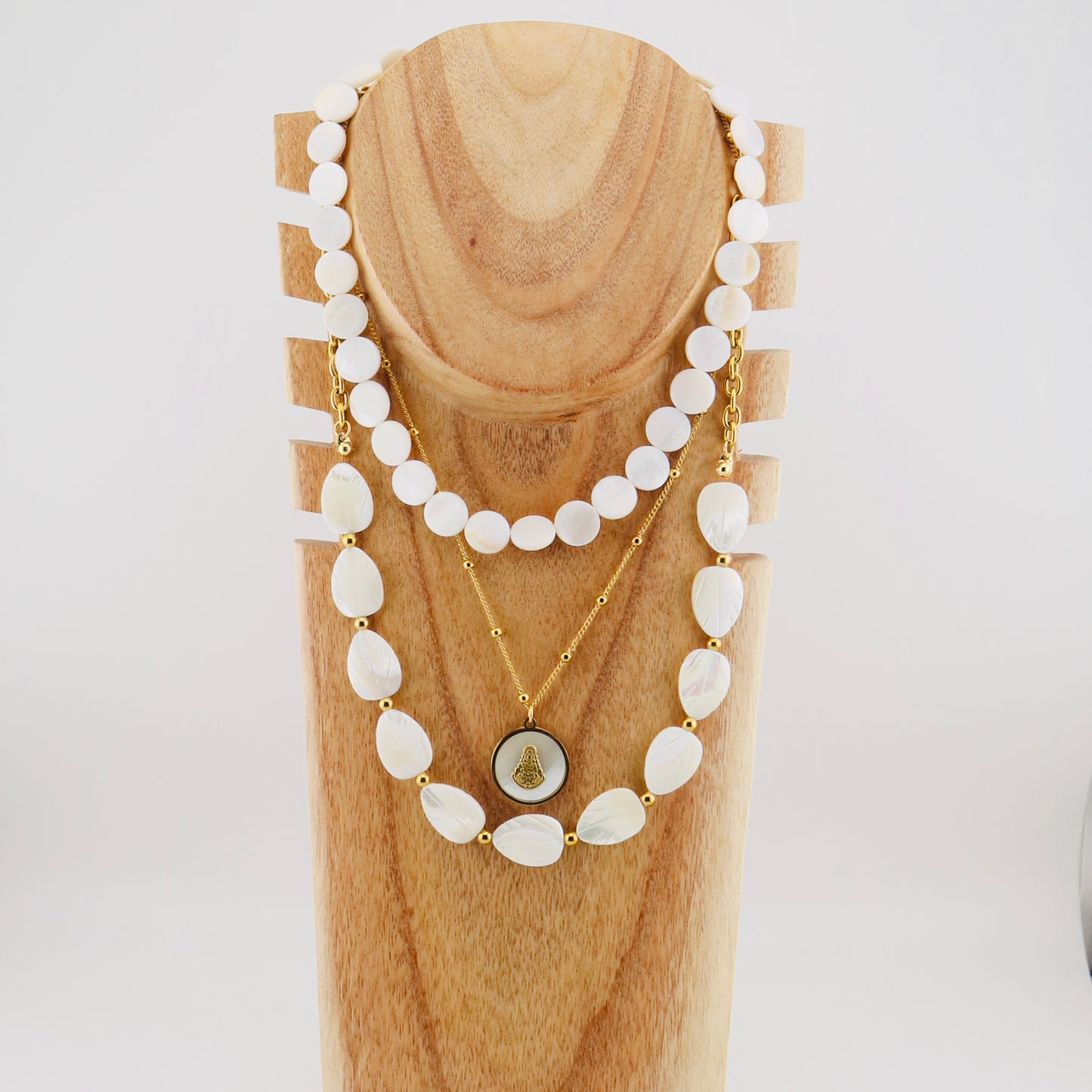Collar Triple Nácar